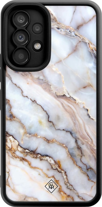 Casimoda® hoesje - Geschikt voor Samsung Galaxy A53 - Marble Dream - Zwart TPU Backcover - Marmer - Grijs