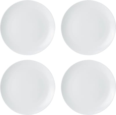 Mikasa - Bijgerechtsborden - Chalk - Porselein - Wit - Set van 4 - 21cm
