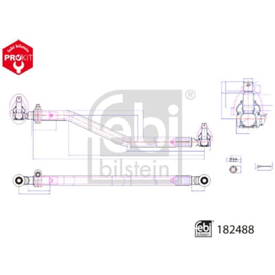 Spoorstang FEBI BILSTEIN 182488