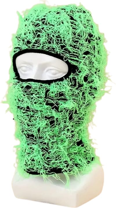 Livano Winter Masker - Balaclava - Ski Mask - Ski Masker - Bivakmuts - Full Face Mask - Groen