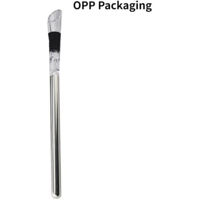 OPP-verpakking 2-in-1 roestvrijstalen wijnkoeler, baraccessoires, rode wijn beluchter, glas