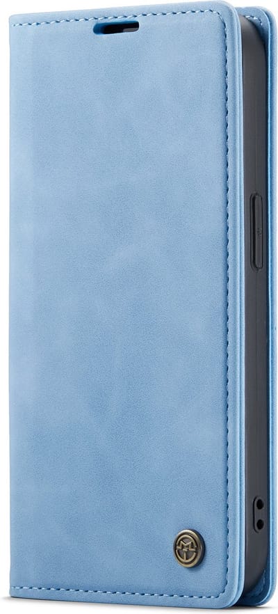 Casemania Hoesje Geschikt voor Samsung Galaxy S20 FE Sky Blue - Dunne Portemonnee Book Case - Slim Wallet Case met Pasjeshouder