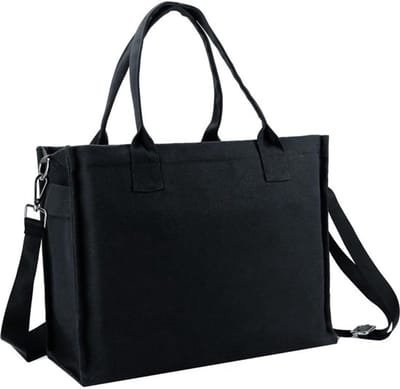 Allecto - Canvas Draagtas - Grote Laptop Crossbody Tas - Ideaal voor
