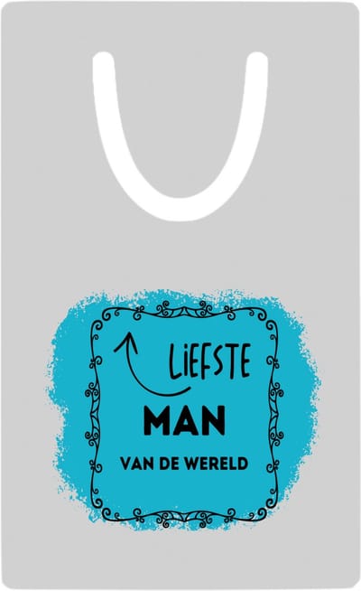 Hacebo® - liefste man van de wereld metalen boekenlegger - Vriend/vriendin - de liefste man - valentijnsdag - verjaardag - cadeautje voor vriendje - kado - geschenk Bladwijzer boekenleggers - 7.6 cm x 5cm