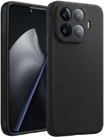 Hoesje - Geschikt voor Xiaomi 15T Pro - Sterk & Shockproof - Siliconen Case - Hoes Cover - Telefoonhoes - Zwart