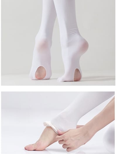 Dailygoods- Balletpanty's Professionele Kwaliteit - Converteerbaar - 2 Paar - Maten S/M/L - Geschikt voor Dans - Ademend Materiaal - Danspanty