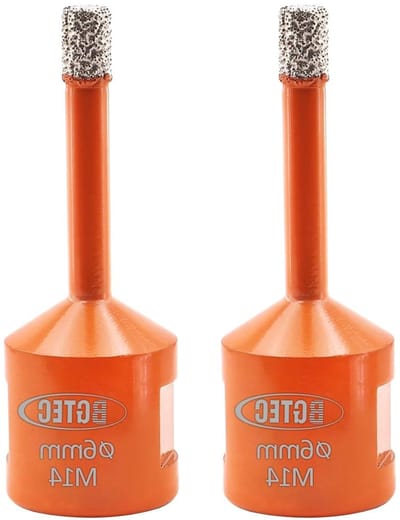 Diamant tegelboor - Gatenzaag set - Precisie boren - Vacuüm gesoldeerd - 2 stuks 6 mm - Zilver