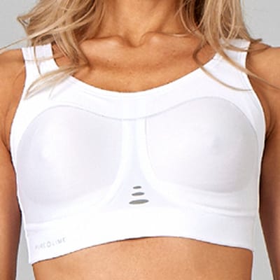 Pure Lime - Compressie - Sportbeha - sport bh - hardlopen - fitness - tennis - grote maten - Wit - maat - 70C