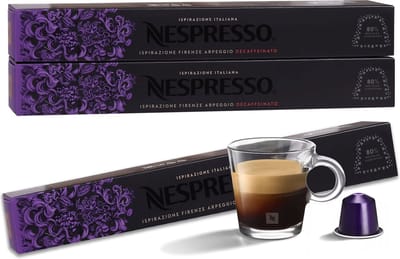 Koffie met smaakcapsules Koffiecapsule Decaffeinato Firenze Arpeggio Ispirazione NESPRESSO