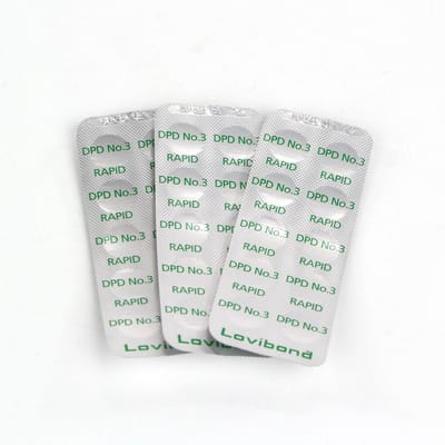 Chloor DPD 3 tabletten voor manuele tester - 100 stuks