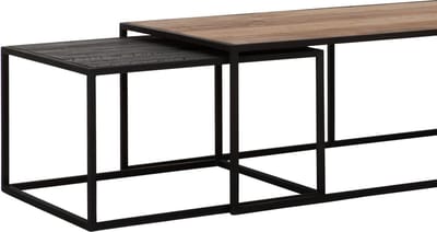 Salontafel Cosmo - set van 3 - 110x60cm - 52x52cm