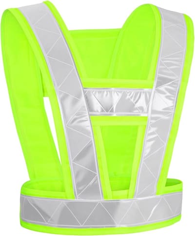 Famanu – Hardloopvest - Hoge Zichtbaarheid Hardloopuitrusting - Reflecterend Veiligheidsvest voor Hardlopers Nacht Joggen Hardlopen Hond Wandelen Fietsen