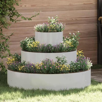 vidaXL - Plantenbak - Zilver - 90 - x - 90 - x - 20 - cm - Roestvrij - staal