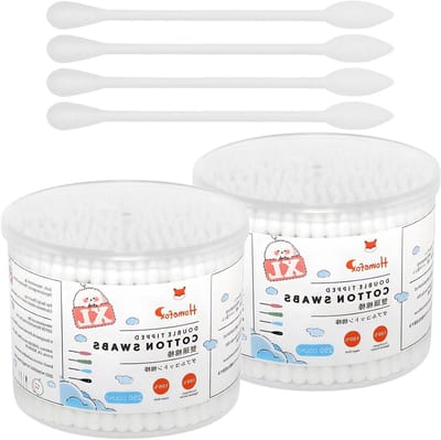 XL Wattenstaafjes - Precisie Punten - Cosmetische Reiniging - Extra Dik Katoen - 500 Stuks - Wit