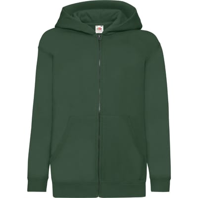 Fruit of the Loom Kinder/Kids Klassiek Jasje met Capuchon (Fles groen)