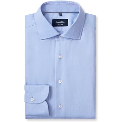 OLYMP Signature Overhemd, Tailored Fit, Signature Kent, Bleu