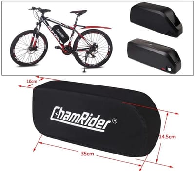 WiseGoods Premium Beschermhoes Voor Bagagedrager Accu - Geschikt Voor Elektrische Fiets - E-Bike Accessoires - Regenhoes - Zwart