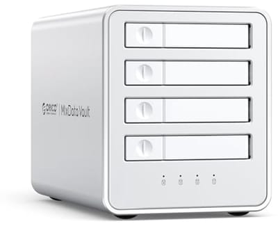 Aluminium RAID Hard Drive Enclosure 4-Bay 2.5 SATA SSD/HDD Docking Station met Ventilator