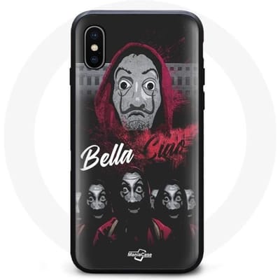 Coque - La Casa De Papel - Iphone XS Max - Souple - Noir - Design inspiré de la série