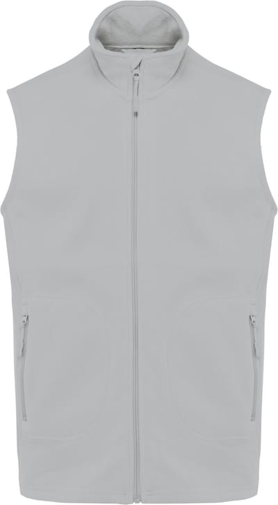 Kariban Ecologische uniseks bodywarmer van microfleece K9120 - Snow Grey - 4XL
