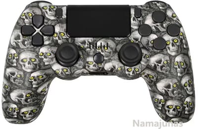 Namajunas - Draadloze Controller geschikt voor PS4/Pro/Slim/PC - Bluetooth gamepad - Geschikt voor Playstation 4 -Zes-assige sensor - LED-lichtbalk en touchscreen-functionaliteit - Audio Jack Input - Gaming Accesoires