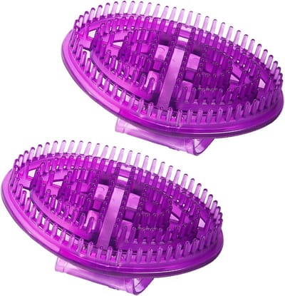 Massageborstel van Silicone voor Lichaamsmassage en Vormgeving, Milieuvriendelijk en Geurvrij (Paars)