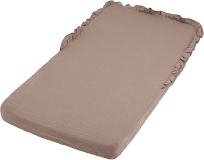 Baby's Only Hoeslaken Calm - Hoeslaken wieg - Hoeslaken babybed - Baby hoeslaken - Superzachte Katoen - Clay - 40x80 cm - 100% katoen