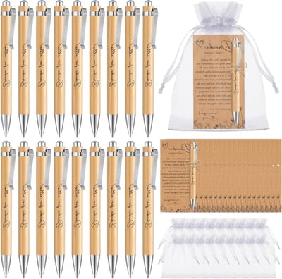18 Sets Thanksgiving Geschenken voor Collega's, Boekenleggers, Organza Tassen en Jute Touw