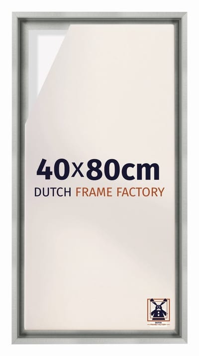 Baklijst 40x80 cm - Zilver Mat - Geschikt voor Canvasdoek - MDF Baklijst Lausanne