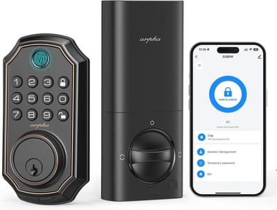Slim Wifi Deurslot met Vingerafdruk en App Afstandsbediening voor Voordeur