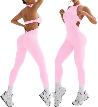 Dailygoods- Jumpsuit Dames - Eendelig - Strak - Elastisch - Figuurvormend - Naadloos - Comfortabele stof - Sportoutfit