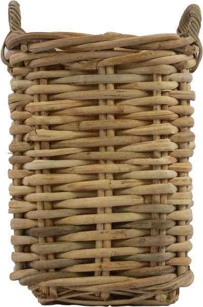 ratan mand vierkant 30x30x52cm