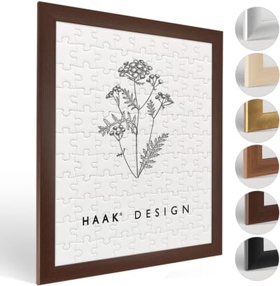 Puzzellijst Klassiek - Fotolijst Decor - Puzzel Ophangen - MDF met Decorfolie - 48 X 64 cm - Wengé