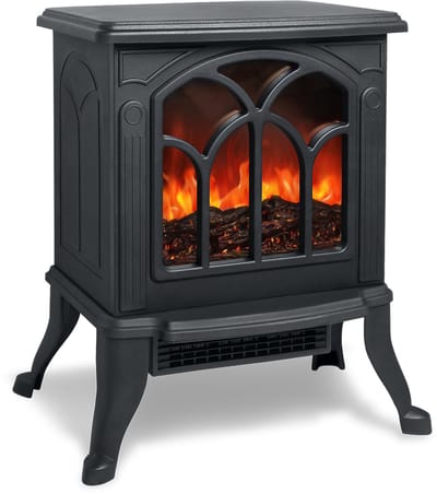 NAIZY Elektrische Haard met Vlameffect & kachel Elektrische haarden Energiebesparende 750W/1500W verstelbare elegante haard