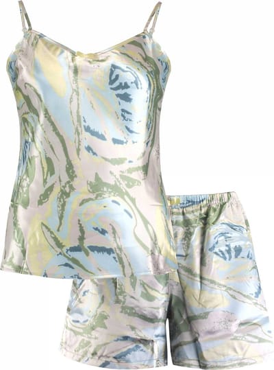 Irresistible Dames Shortama - Pyjama Set - Satijn - Maat M