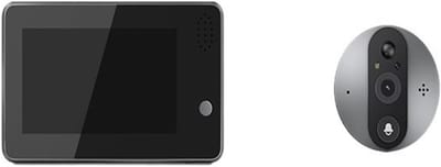 Video Deurbel - Slimme Camera - Huisbeveiliging - Twee-weg Audio - 4.3 Inch Scherm - Zwart
