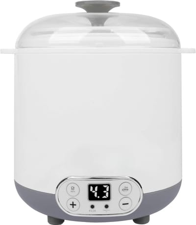 MIRA® Yoghurtmaker - Citruspers - Ijsmachine - Wit/Grijs - 17cm x 20cm x 22cm