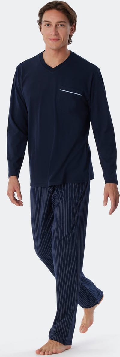 Schiesser – Comfort Fit - Pyjama – 179107 – Dark Blue - 54