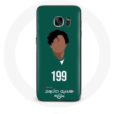 Coque - Samsung - Galaxy S7 - Souple - Vert - Squid Game Ali Abdul numéro 199