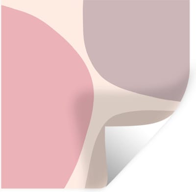 Muurstickers - Sticker Folie - Design - Pastel - Minimalisme - 100x100 cm - Plakfolie - Muurstickers Kinderkamer - Zelfklevend Behang XXL - Zelfklevend behangpapier - Stickerfolie