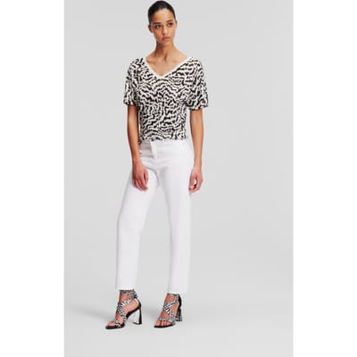 Karl Lagerfeld White Gf Denim Pants White Denim Taglia: W26 | Jeans Outlet | Donna | Blu