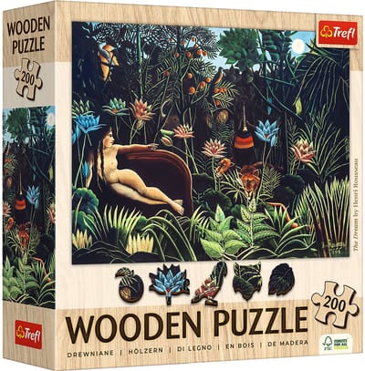 Trefl houten puzzel kunst Henri Rousseau 200 stukjes legpuzzel.