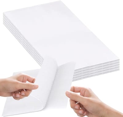 Extra sterke dubbelzijdige tape - 4 paar zelfklevende viltstrips - 10cm x 20cm - duurzaam en praktisch voor thuis, kantoor en garage