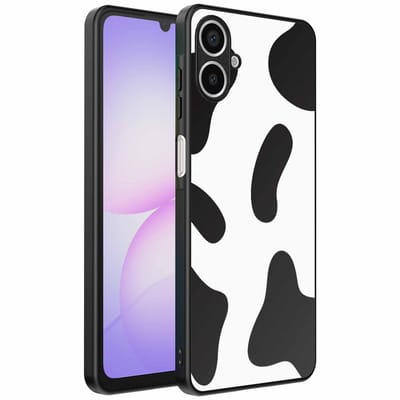 Geschikt voor Samsung Galaxy A07 Telefoonhoesje met Koeienvlekken Opdruk - TPU Backcover Case With Cow Patches Design - Smartphonica geschikt voor Samsung Galaxy A07