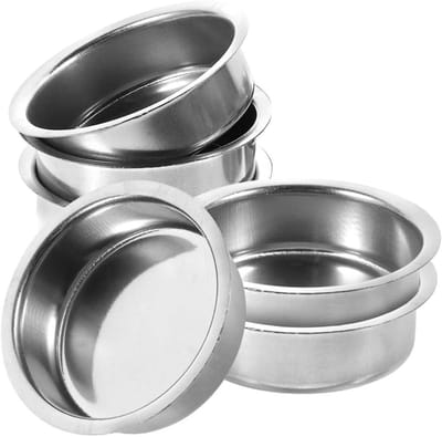 Vervangingsplaten voor wierookbranders van roestvrij staal - 6 stuks voor Arabische wierook, decoratieve wierookschaal en accessoires voor thuis en kantoor.