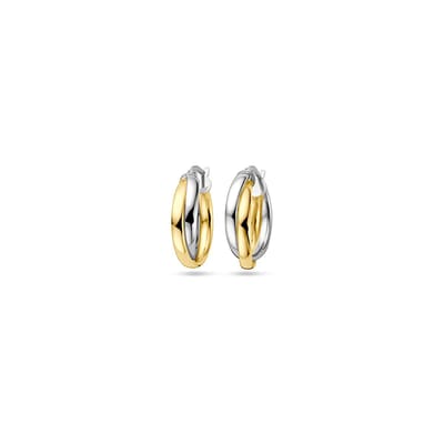 Zilver Verguld (Geel/Rhodium) Oorringen 1 Micron 2200461