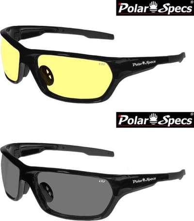 Combinatievoordeel Polar Specs® Polariserende Nachtbril + Polariserende Cat.3 Zonnebril Atmosphere PS9025 – Zwart – Polariserend – Medium – Unisex