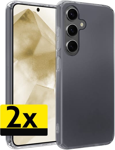 Hoesje - 2 Stuks - Geschikt voor Samsung Galaxy A56 - Sterk & Shockproof - Case Siliconen - Back Cover - Telefoon Hoes - Telefoonhoesjes - Transparant