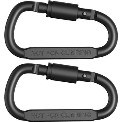 2 stuks Bergbeklimmen Speleologie Rotsklimmen Karabijnhaak D-ring Veiligheidskarabijnhaak Reizen Outdoor Survival Aluminiumlegering Haak Gesp CHINA