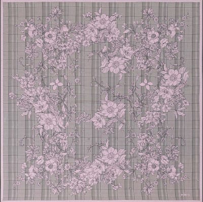 ROECKL sjaal Blooming Frame Scarf Rose roze